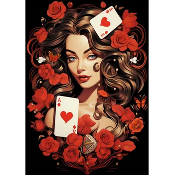 Plakát Plakát Růžový Hazard bez rámu 21 x 29,7 cm