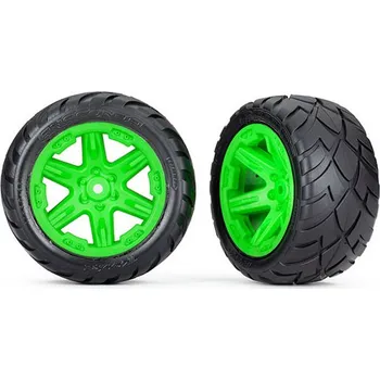 RC náhradní díl Traxxas kolo 2.8", disk RXT zelený, pneu Anaconda (2WD zadní) (2)