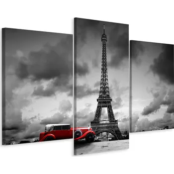 Obraz Obraz Tryptych ROMANTICKÝ Paříž Dekor 3D 60x40