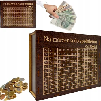 Obraz DŘEVĚNÁ POKLADNIČKA WENGE S MAZACÍ TABULKOU A S GRAVÍROVÁNÍM - VLASTNÍ NÁPIS, DÁREK, VÝZVA