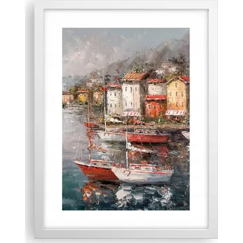 Obraz Obraz plakát v bílém rámu do obýváku 30x40 architektura plakáty na zeď