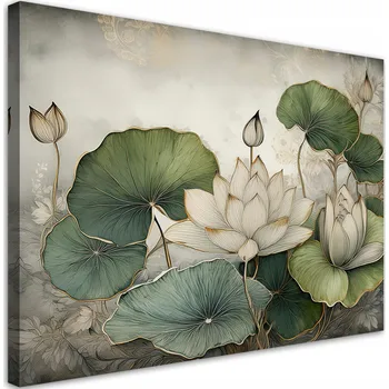Obraz OBRAZ DO OBÝVÁKU NA ZEĎ ROSTLINNÉ KVĚTY LILIE 90x60