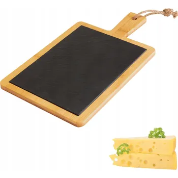 Kuchyňské prkénko Krájecí deska Westmark Servírovací prkénko, břidlice, bambus, 32 x 18 cm