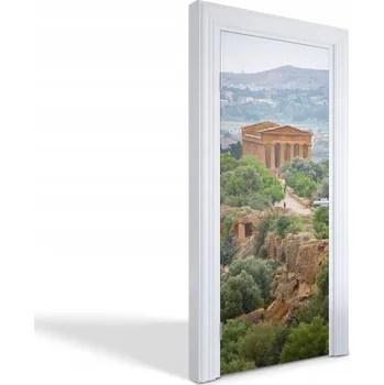 Fototapeta Ochranná fólie na dveře s laminací - Chrám v Agrigentu, 85x205 cm