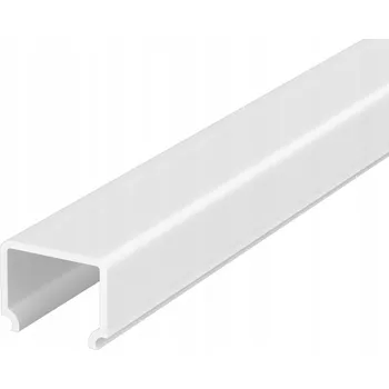 Vysoký PVC kryt pro plochý hliníkový profil 1 m