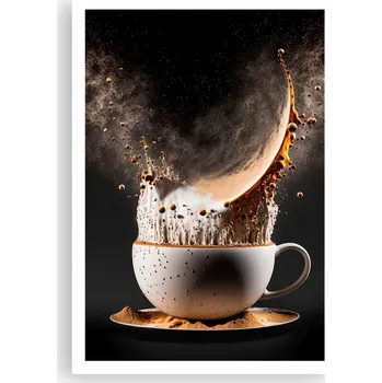Obraz Plakát na zeď bez rámu 70x100 káva foto-obraz plakáty do obývacího pokoje ložnice