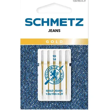 Schmetz Jehly na džínsovinu zlaté 130/705 H-JT VDS 90 GOLD JEANS