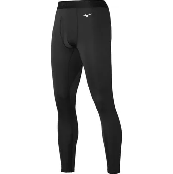 Pánské legíny Pánské termo legíny Mizuno MidWeight Long Tight / Black Velikost: M