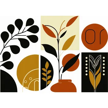 Plakát Plakát Botanická Koláž bez rámu 70 x 50 cm