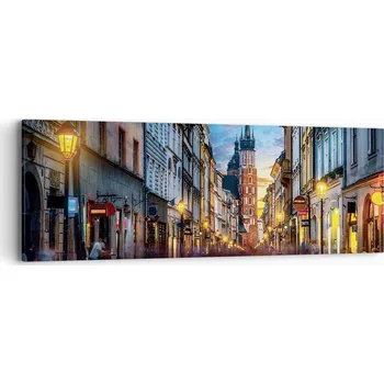 Obraz Obraz na plátně do obýváku ložnice 90x30 město foto obrazy na zeď