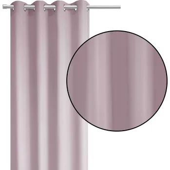 Obraz HOTOVÝ ZÁVĚS S OKRYTKAMI 140x250 PUDROVÁ RŮŽOVÁ Atlantic