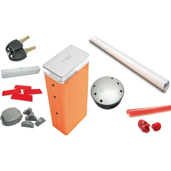 Pohon brány NICE S.p.A. Sada zálohovatelné designové dopravní závory LBAR pro kontrolu a řízení přístupu do 8 m