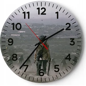 Hodiny Kuchyňské nástěnné hodiny 30x30 Abstrakce Moderní skleněné hodiny Tiché