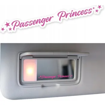 samolepka SAMOLEPKA automobilová na zrcátko Passenger Princess 11x1,5 cm