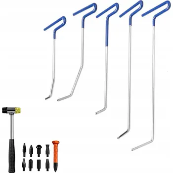 Sada nářadí NÁŘADÍ sady tyčí na opravu promáčklin karoserie + KLADIVO