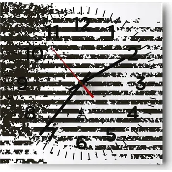 Hodiny Nástěnné hodiny do obýváku 40x40 Abstrakce Tiché hodiny Skleněné hodiny Bez hlučnosti