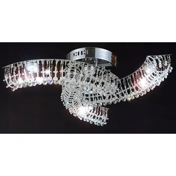 Stropní svítidlo LUSTR křišťálový, LED, 55x20cm