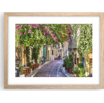 Obraz Obraz plakát v rámu světlý dub do obýváku 40x30 architektura foto na zeď