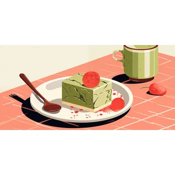 Plakát Plakát Dezert Matcha bez rámu 91,3 x 44,5 cm