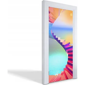 Fototapeta Ozdobná dekorativní fólie na dveře, nábytek, skříň – Schody do nebe 85x205 cm