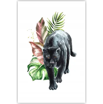 Obraz Obraz plakát do obýváku ložnice 61x91 panter plakáty na zeď bez rámu