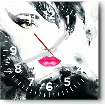 Hodiny Nástěnné hodiny do obýváku 40x40 Abstrakce Tiché hodiny Skleněné hodiny Bez hlučnosti