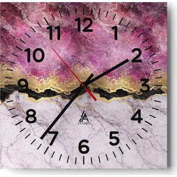 Hodiny Nástěnné hodiny do obýváku 40x40 Abstrakce Tiché hodiny Skleněné hodiny Bez hlučnosti