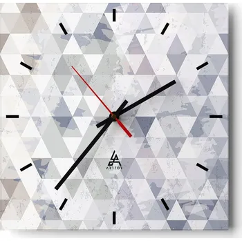 Hodiny Velké nástěnné hodiny 40x40 Abstrakce Skleněné tiché hodiny