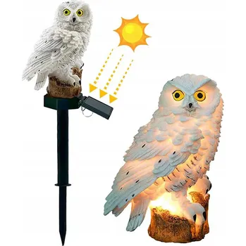 Venkovní osvětlení SOLÁRNÍ ZAHRADNÍ LAMPA SOVA ZAPICHOVACÍ VODĚODOLNÁ