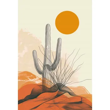 Plakát Plakát Pouštní Osamělost bez rámu 61 x 90,5 cm