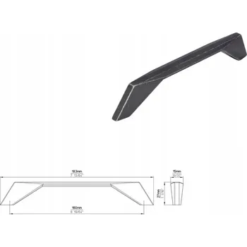 Nábytkové kování Nábytková úchytka SIRO 2343-183ZN78 , efekt tepaného železa