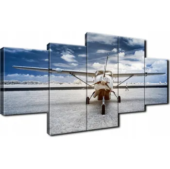 Obraz FOTO OBRAZ do pokoje obýváku 150x70 Letadlo vrtulové