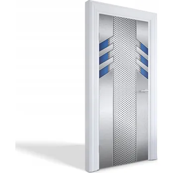 Fototapeta Ozdobná fólie na dveře skříně nebo nábytek Moderní kovový vzor 85x205 cm