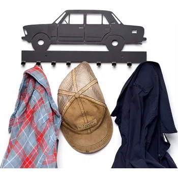Věšák Fiat 125p #1 - ČERNÝ - Věšák na oblečení 40 cm