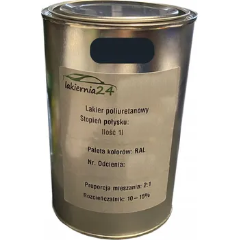Lak na dřevo Barva Polyuretanová průmyslová barva, polyuretanový lak 1l lesk 2:1 RAL 7021
