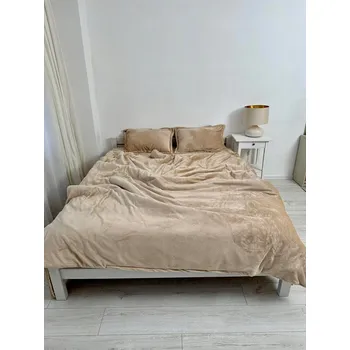 Povlečení Teplé 4dílné povlečení s prostěradlem 160x200 a polštáře 50x70 z plyše