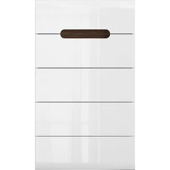 Komoda BRW AZTECA TRIO komoda KOM5S/10/6 bílá/bílý lesk