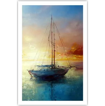 Obraz Obraz plakát do obýváku ložnice 61x91 plachetnice plakáty na zeď bez rámu