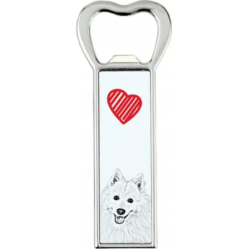 Otvírák Japonský špic - otvírák na láhve s fotkou psa, s vaší fotografií