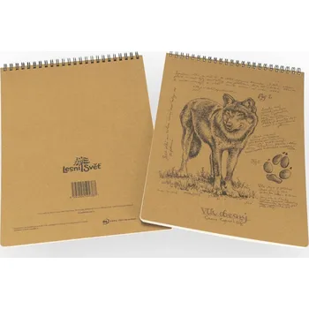 Blok Lesní svět Eko blok z recy papíru L - Vlk