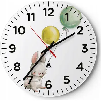 Hodiny Kuchyňské nástěnné hodiny 30x30 Pro Děti Moderní skleněné hodiny Tiché
