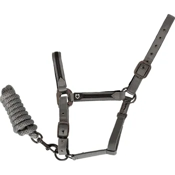 Vybavení pro koně Odolná nylonová ohlávka Elegance Equestro, Cob, černá