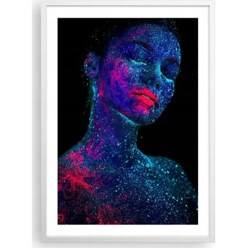 Obraz Plakát v bílém rámu do obýváku ložnice 50x70 abstrakce moderní obraz