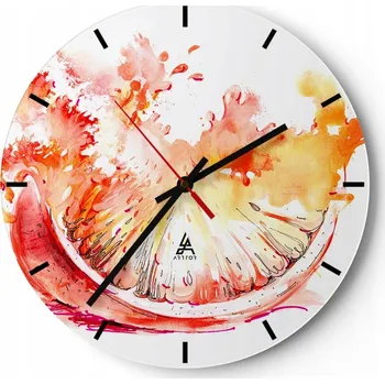 Hodiny Nástěnné hodiny do kuchyně 30x30 Abstrakce Skleněné hodiny do obýváku Tiché