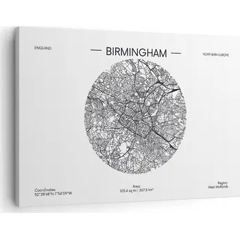 Obraz Obraz na plátně do obýváku ložnice 70x50 mapa foto obrazy na zeď canvas