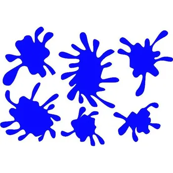 Samolepící dekorace Samolepky na zeď pro děti FLEKY 6 ks