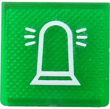 vypínač Podsvícená destička pro vypínač Symbol Výstražné světlo Maják zelená