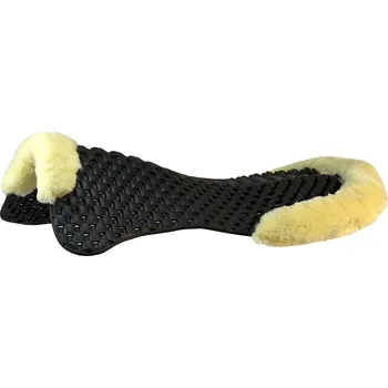 Acavallo podložka Piuma Respira s ECO vlnou, zesílení vzadu, přirodní