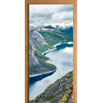 Fototapeta Samolepka na dveře samolepicí s výhledem na hory