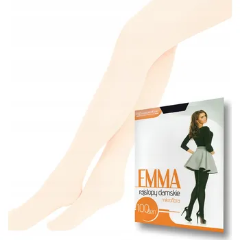 Dámské punčochy Hladké Punčocháče Romartex EMMA 100 DEN bílé Ecru, velikost 5